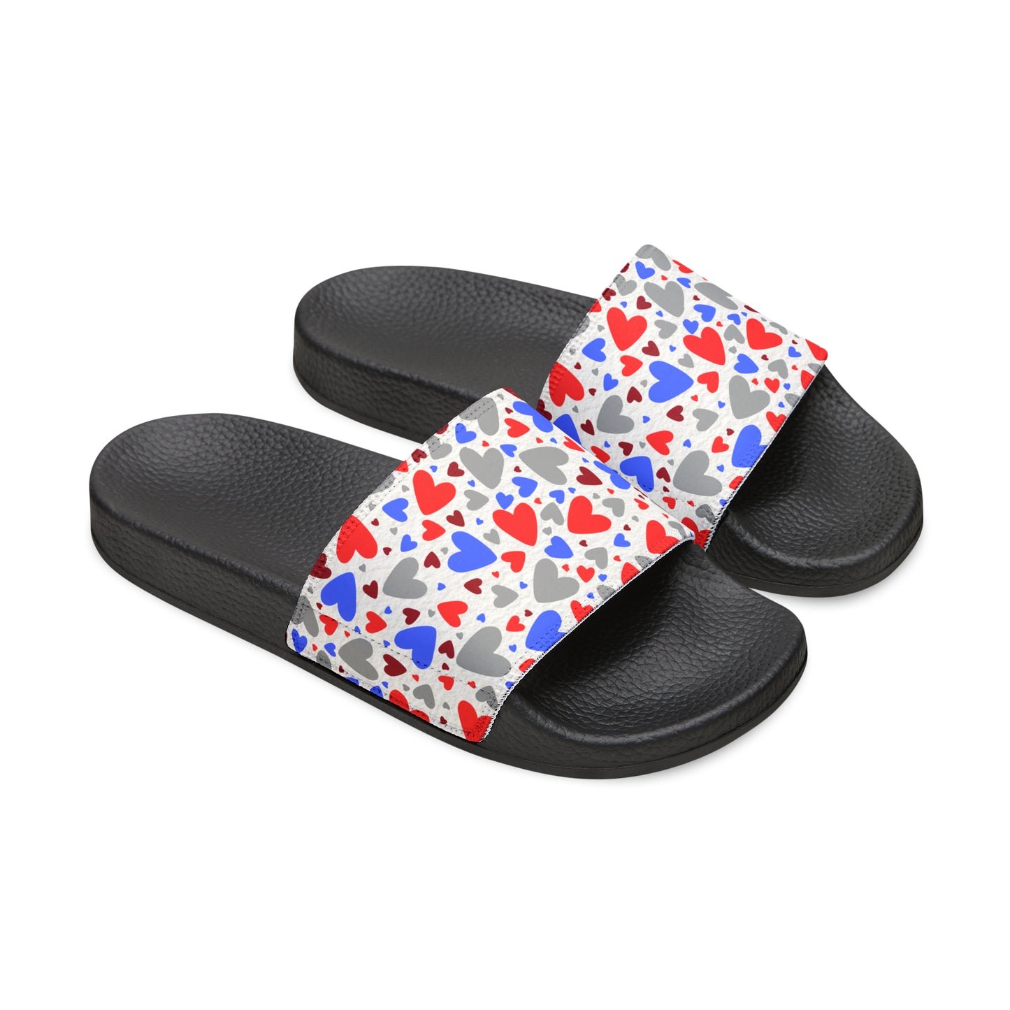 Heartful Women's PU Slide Sandals