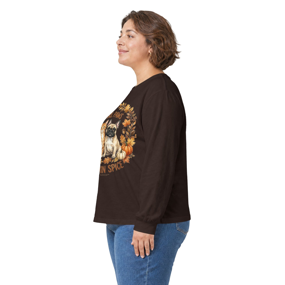 Purrs, Paws & Pumpkin Spice Long Sleeve Tee (Unisex)