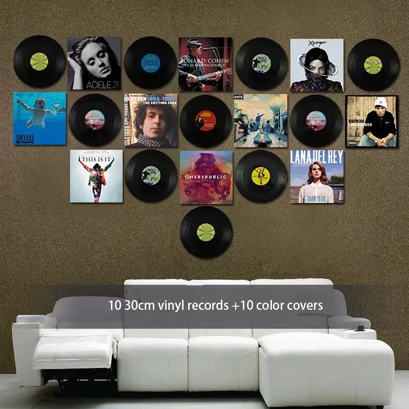 Retro Style Vinyl Record Wall Decoration