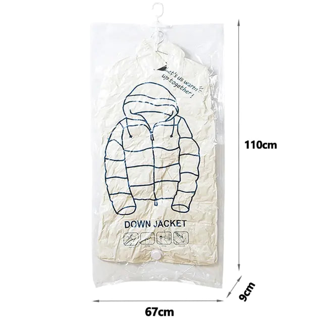 Closet Hanging Organizer Vacuum Bag