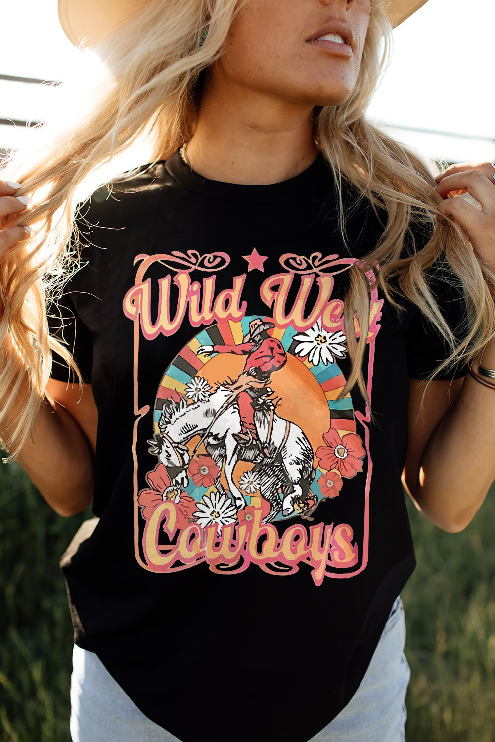 Camiseta gráfica WILD WEST COWBOYS