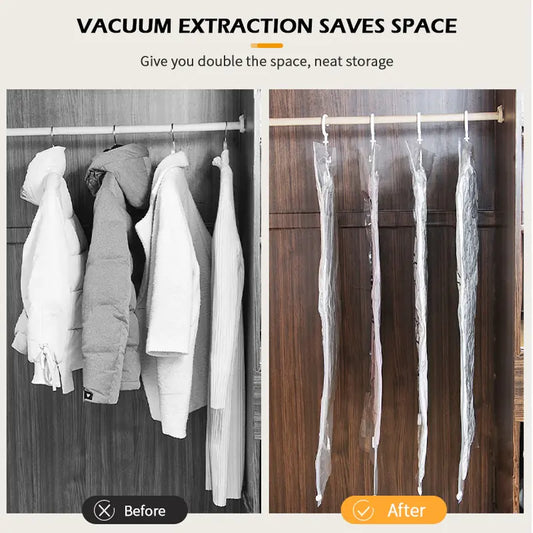 Closet Hanging Organizer Vacuum Bag