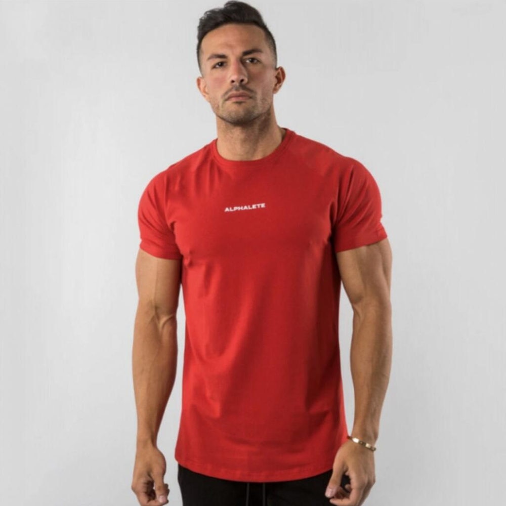 Camiseta ajustada de gimnasio para hombres