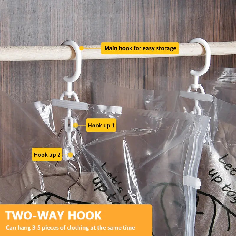 Closet Hanging Organizer Vacuum Bag