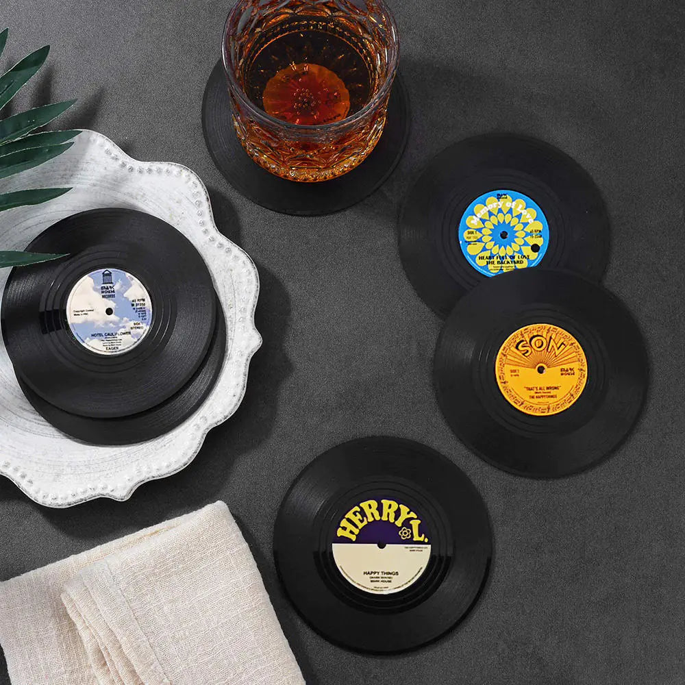 Vinyl Coasters For Drinks