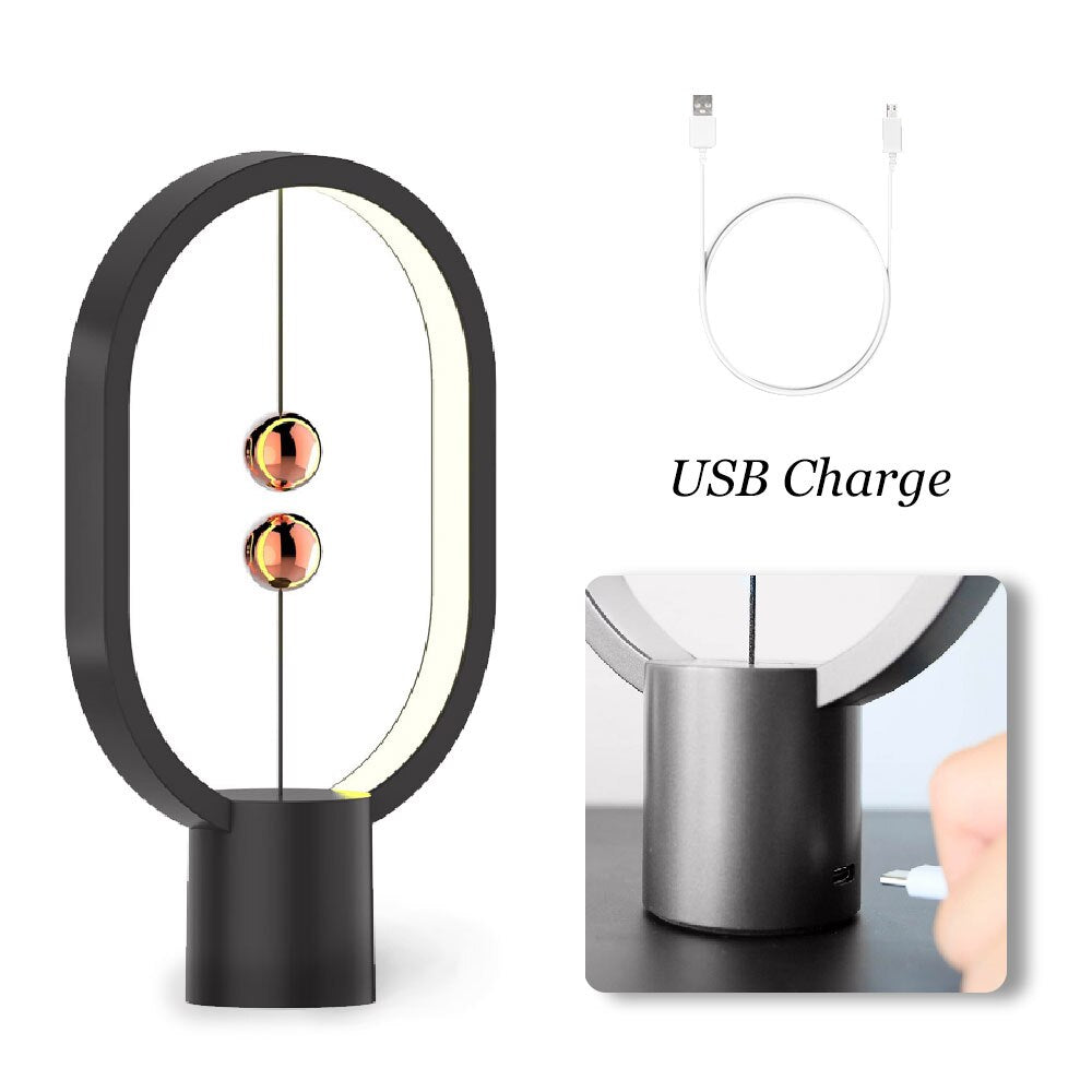 Luz creativa de equilibrio LED recargable por USB