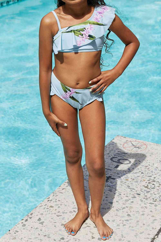 Conjunto de baño de dos piezas Marina West Swim Vacay Mode en azul pastel