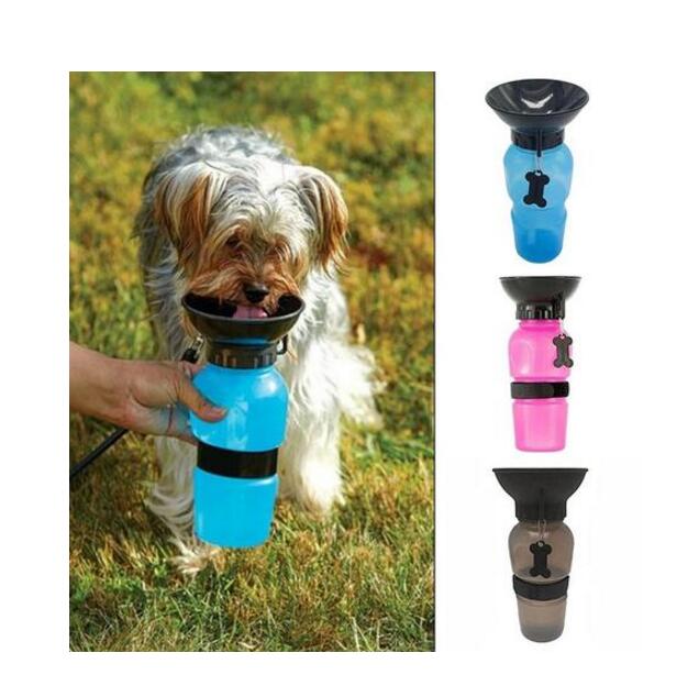 Bebedero de botella de agua portátil para perros de compañía