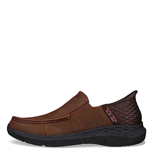 Skechers Men's Parson-Oswin Slip-in Moccasin, Brown, 10