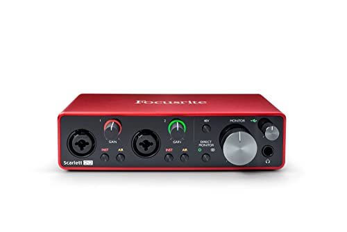 Interfaz de audio USB Focusrite Scarlett 2i2 de 3.ª generación