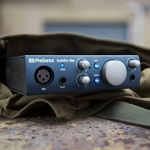 PreSonus AudioBox iOne 2x2 USB/iPad Audio Interface with Studio One Artist and Ableton Live Lite DAW Recording Software