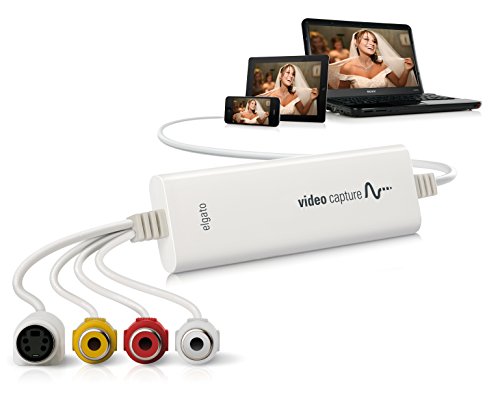 Elgato Video Capture - Dispositivo de tarjeta de captura USB 2.0, fácil de usar, convierte analógico a digital, con adaptador VHS VCR TV a DVD, para Mac, Windows o iPad