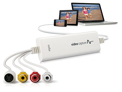 Elgato Video Capture - Dispositivo de tarjeta de captura USB 2.0, fácil de usar, convierte analógico a digital, con adaptador VHS VCR TV a DVD, para Mac, Windows o iPad