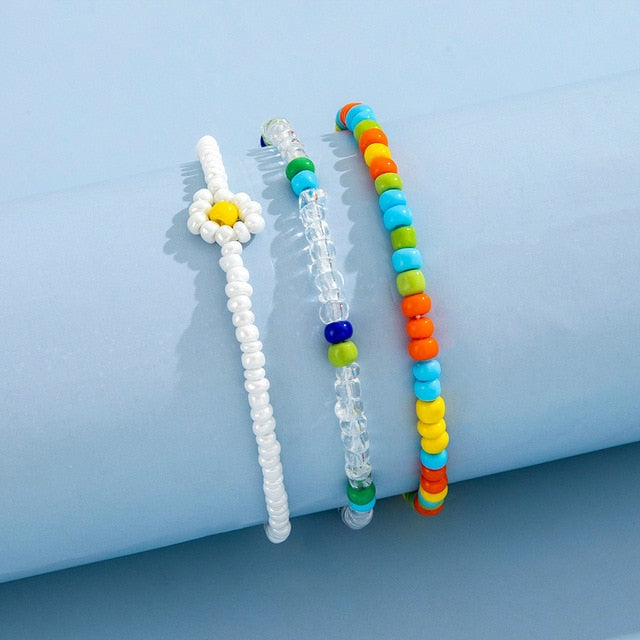 Pulseras de tejido elástico multicapa