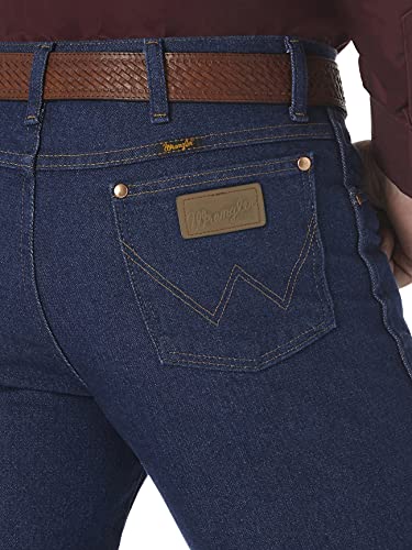 Wrangler Men's Cowboy Cut Slim Fit Jean, Prewashed Indigo, 35W x 30L