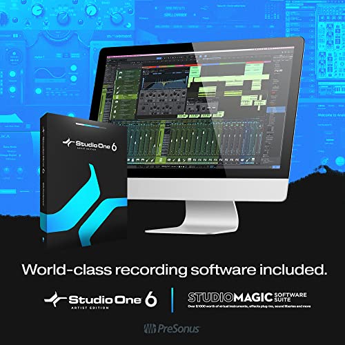 PreSonus AudioBox iOne 2x2 USB/iPad Audio Interface with Studio One Artist and Ableton Live Lite DAW Recording Software