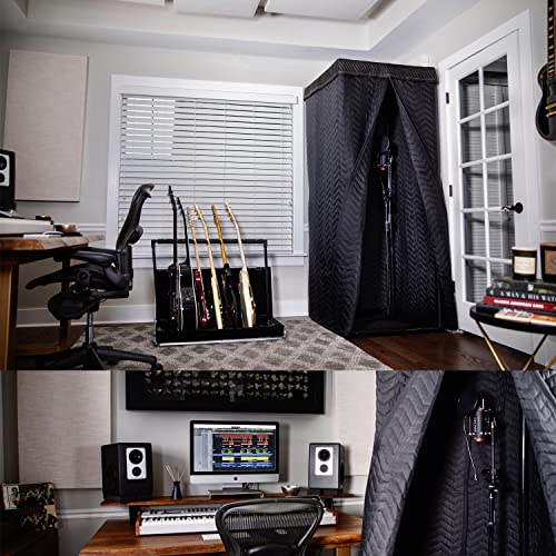 Cabina vocal Snap Studio Ultimate - Cabina de grabación portátil recomendada número 1 para voces secas y sin eco - Reducción de reverberación del 80%, aislamiento de sonido de 360°, mantas de sonido más gruesas disponibles