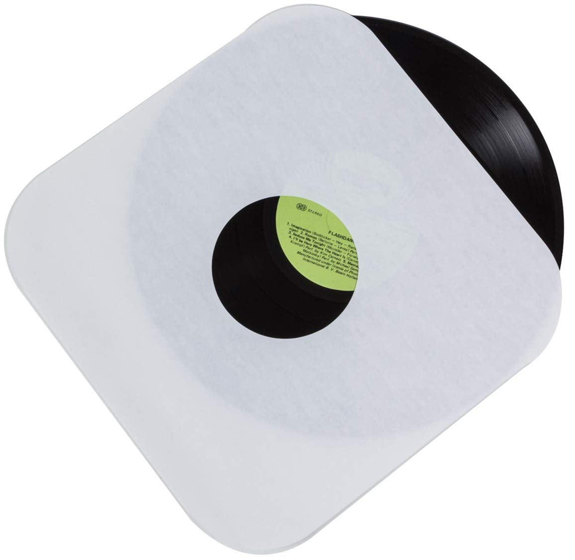Vinyl Record Inner Paper Sleeves - Premium Acid Free Protection Covers for 12 inch LP Albums - 50 Pack