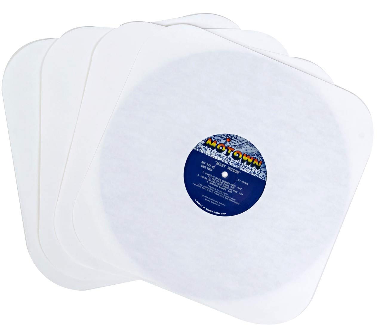 Fundas de papel interiores para discos de vinilo, cubiertas de protección premium sin ácido para álbumes LP de 12 pulgadas, paquete de 50