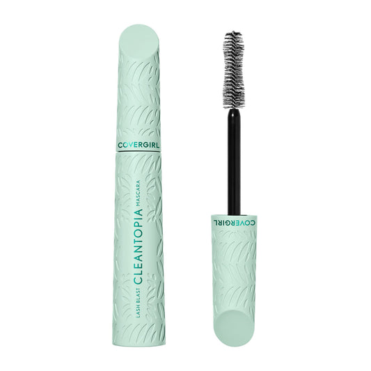 Covergirl Lash Blast Cleantopia Mascara, voluminizadora, a prueba de manchas, fórmula vegana, marrón 815, 0.32 oz