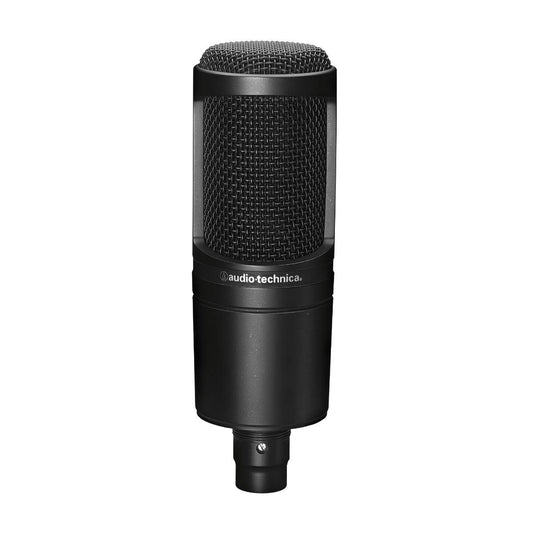 Audio-Technica AT2020 Cardioid Condenser Studio XLR Microphone, Ideal for Project/Home Studio Applications,Black