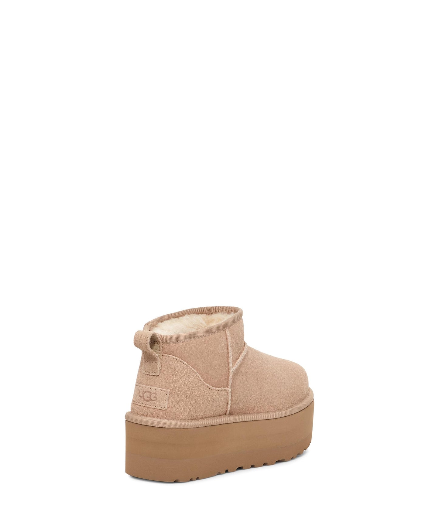 UGG Women's Classic Ultra Mini Platform Fashion Boot, Sand, 6