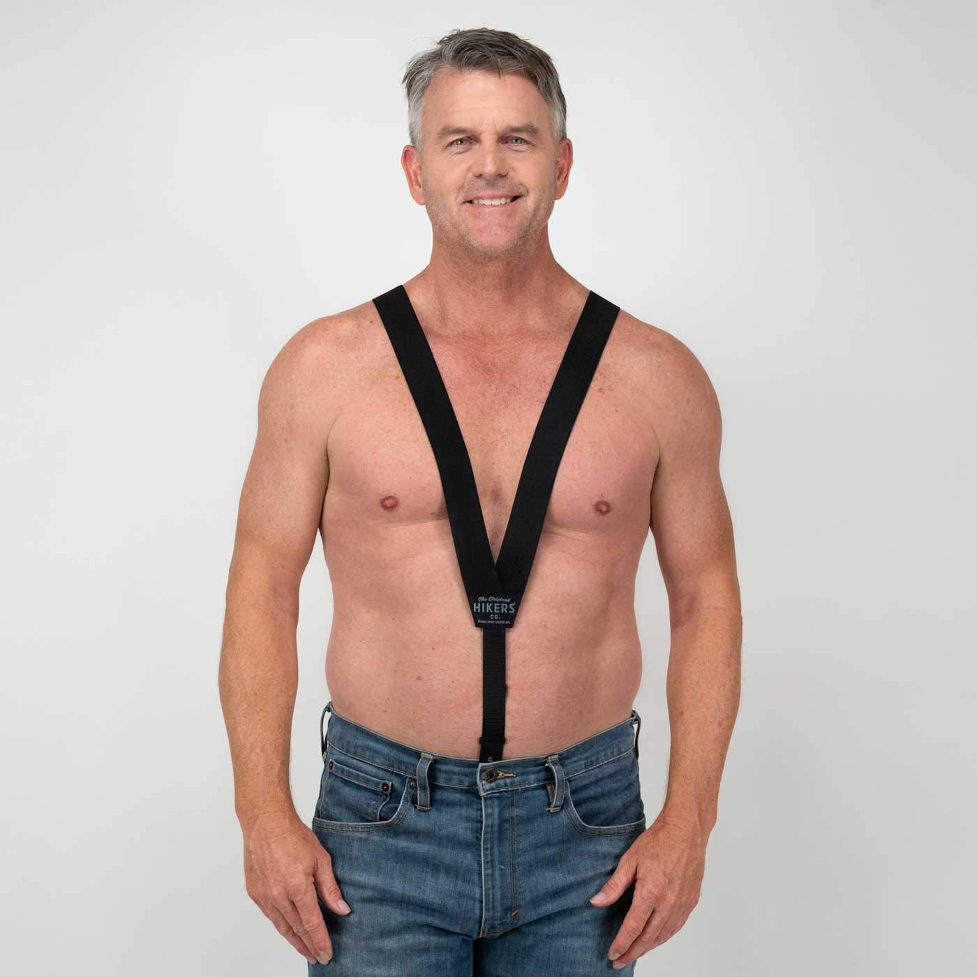 HIKERS - Original Hidden Suspenders for Men Under Clothes - Button Fly