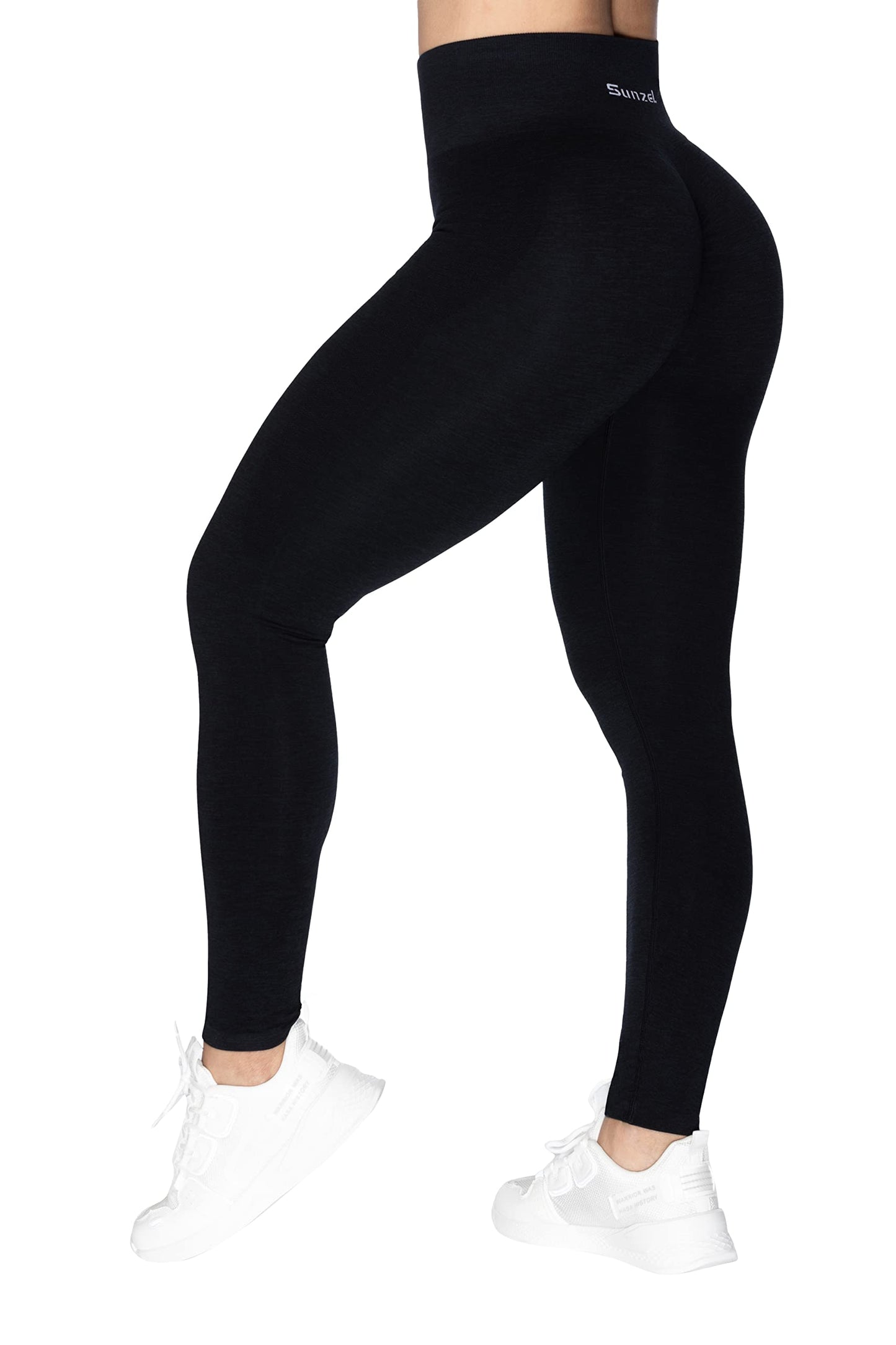 Sunzel Scrunch Butt Lifting Leggings for Women High Waisted Seamless Workout Leggings Gym Tights Tummy Control Yoga Pants Black