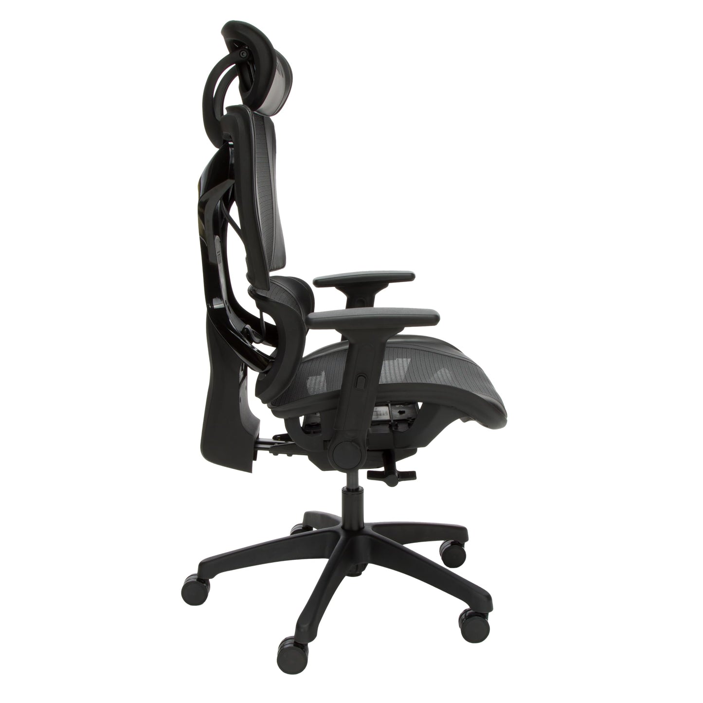 RESPAWN Spectre Silla de oficina ergonómica para juegos para el jugador de oficina en casa – Silla de escritorio de malla de refrigeración con soporte lumbar activo, brazos abatibles, asiento deslizante y reclinable – negro