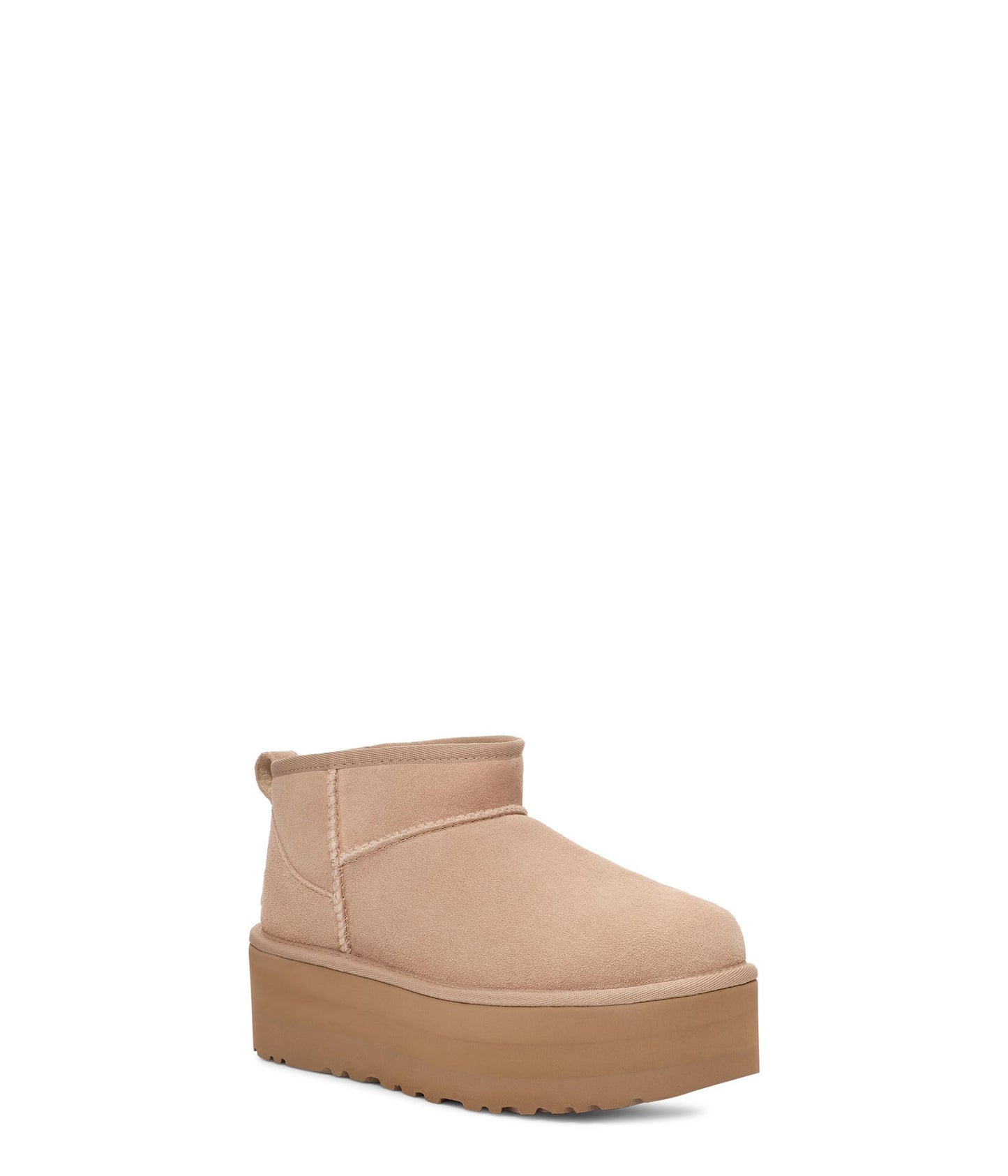 UGG Women's Classic Ultra Mini Platform Fashion Boot, Sand, 6