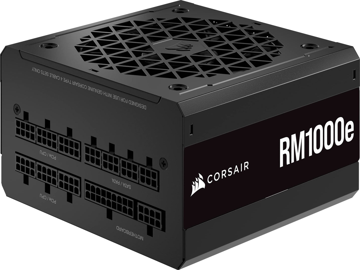 Corsair RM1000e (2023) Fuente de alimentación totalmente modular de bajo ruido - Compatible con ATX 3.0 y PCIe 5.0 - Condensadores con clasificación de 105 °C - Eficiencia 80 Plus Gold - Soporte de espera moderno - Negro