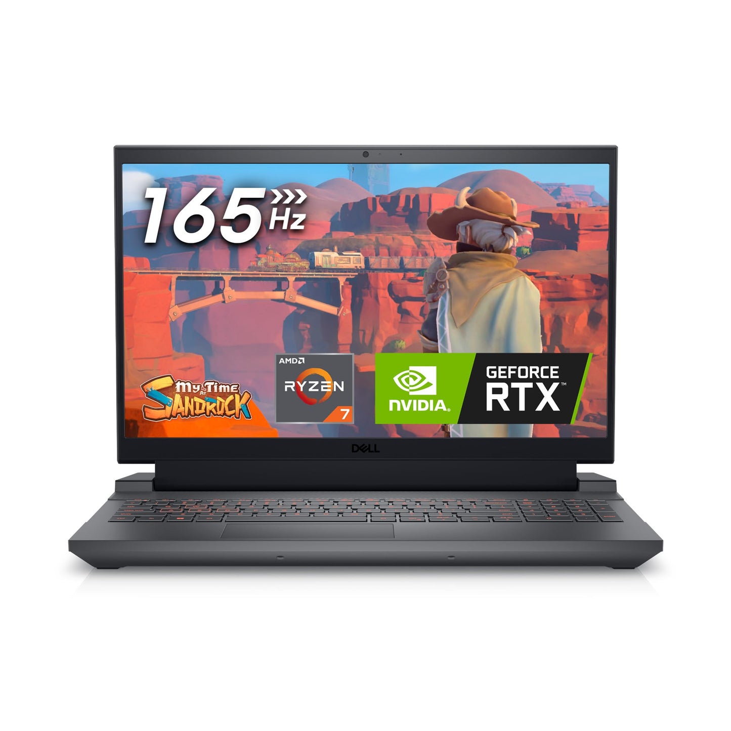 Laptop para juegos Dell G15 5535 - Pantalla FHD de 15,6 pulgadas (1920 x 1080) 165 Hz 3 ms, procesador AMD Ryzen 7-7840HS, 16 GB de RAM DDR5, SSD de 512 GB, NVIDIA GeForce RTX 4060, Windows 11 Home - Gris oscuro