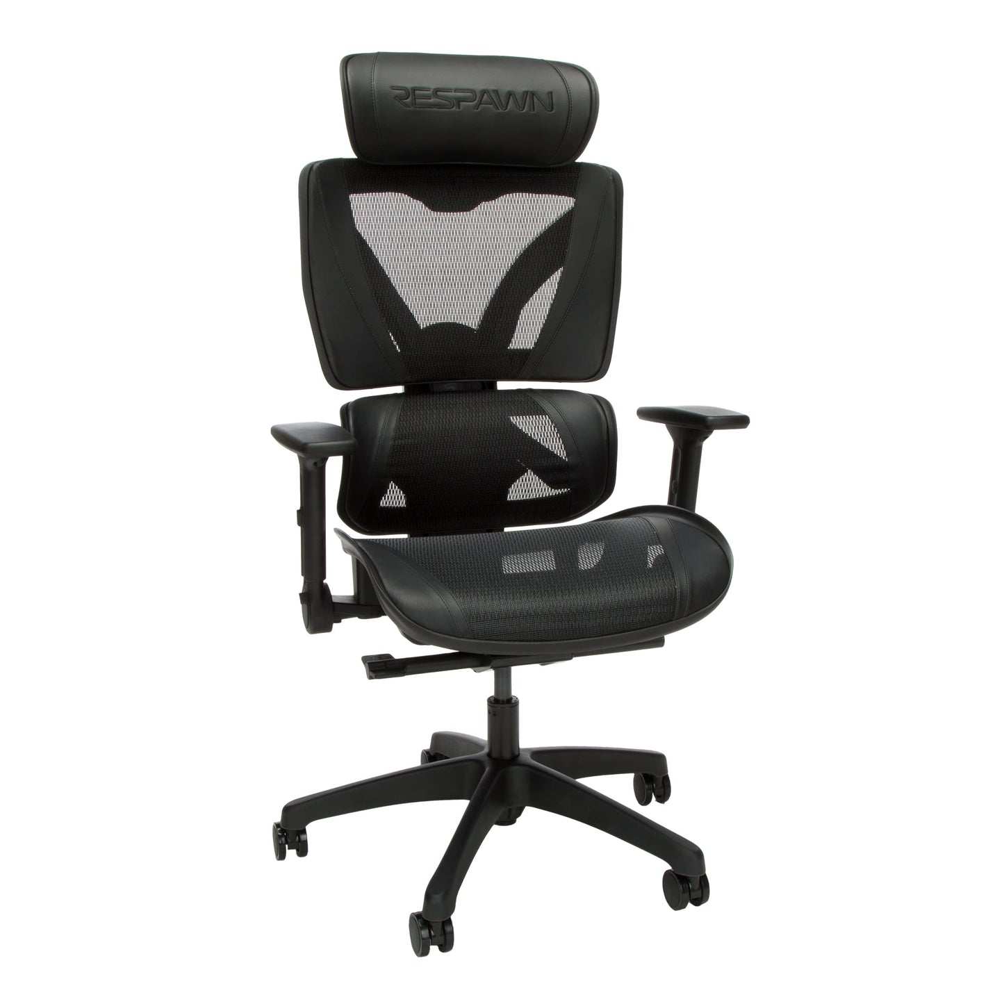 RESPAWN Spectre Silla de oficina ergonómica para juegos para el jugador de oficina en casa – Silla de escritorio de malla de refrigeración con soporte lumbar activo, brazos abatibles, asiento deslizante y reclinable – negro