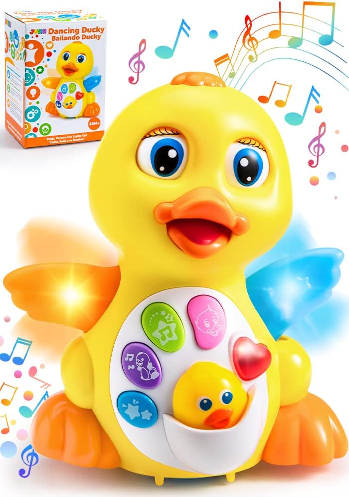 Pato de juguete musical para bebé