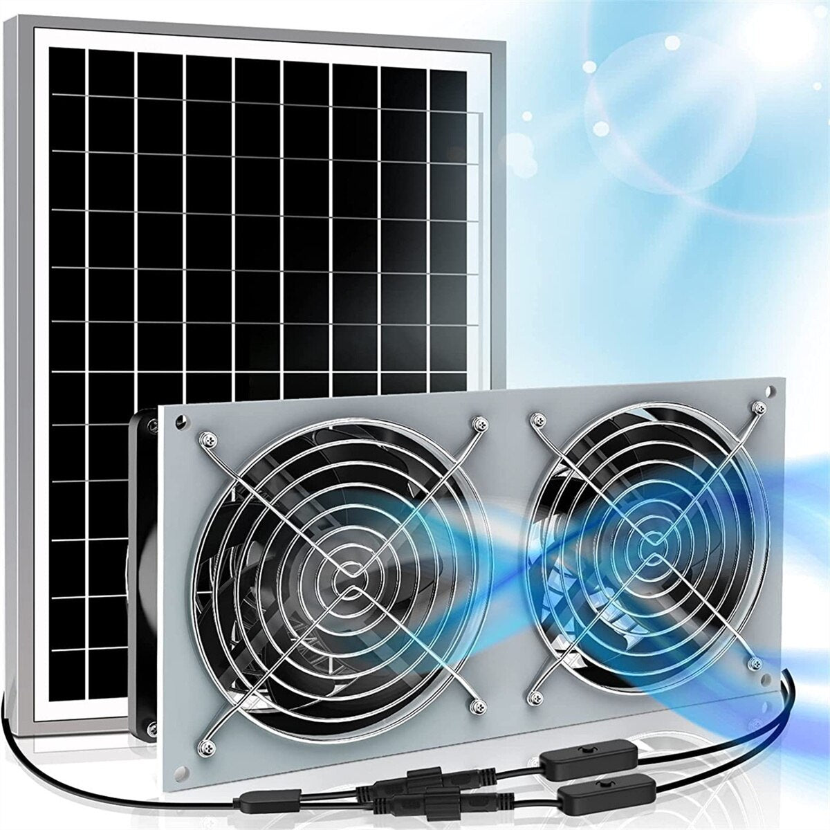 Ventilador de ventilación de energía solar