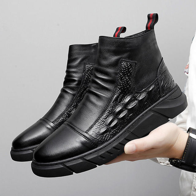 Men Work Boots Casual Thick-soled Men Shoes Retro Wild Fashion Non-slip 2022 The New Men Shoes Low-top Flat Heel Autumn
