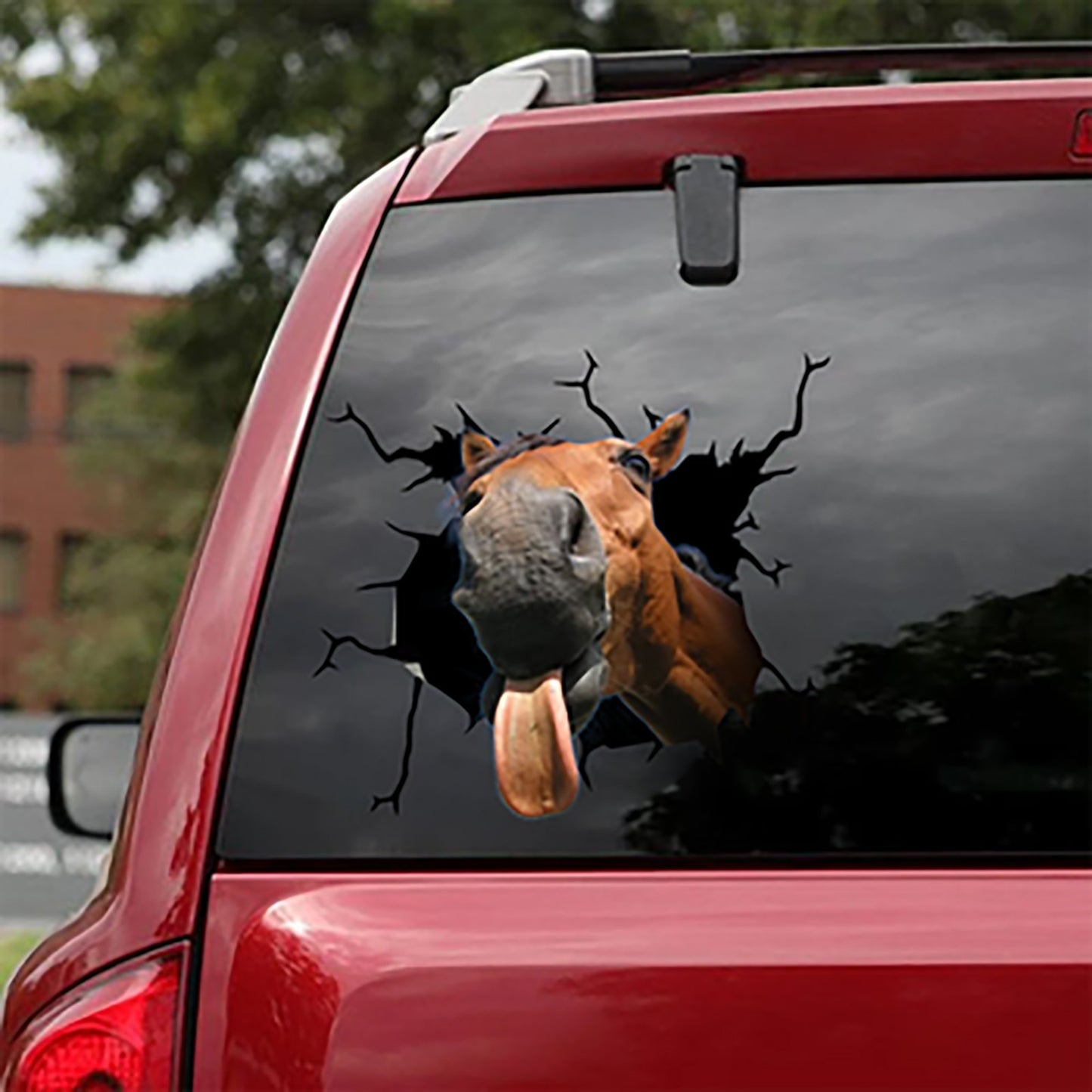 Bull Horse Car Window Paste Static Glass Sticker