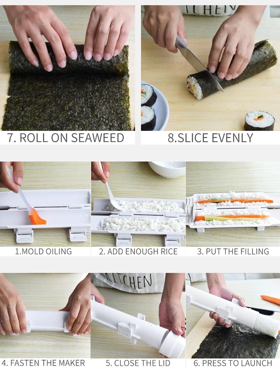 Kit para hacer sushi