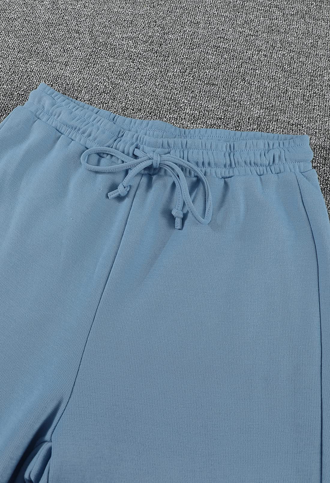 Fixmatti Conjunto de 2 piezas para mujer, conjunto de jogging y sudadera, chándal de manga larga, color azul, M