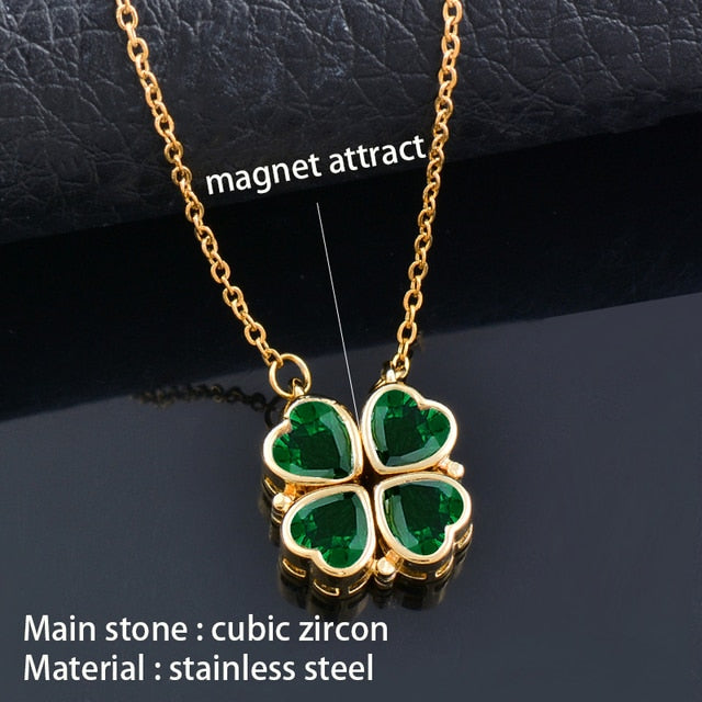 Flower Magnetic Attract Together Necklace