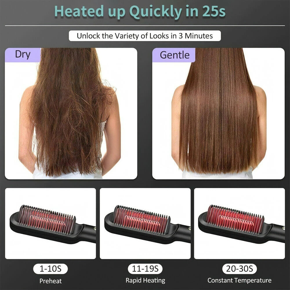 Cepillo para el cabello con rizador de varias velocidades