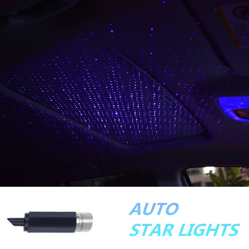 Mini proyector LED de luces de techo para coche
