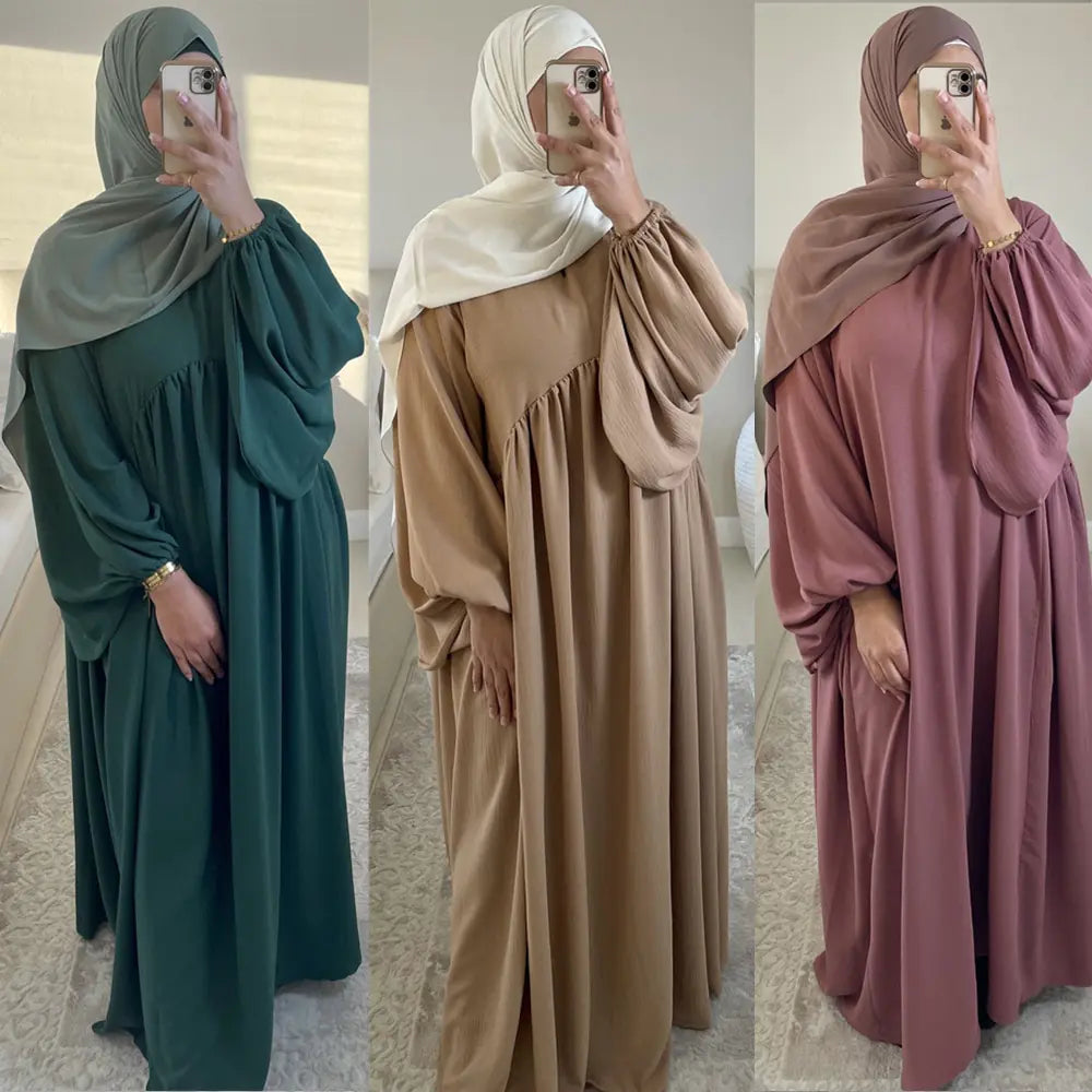 Abayas de color liso para mujer