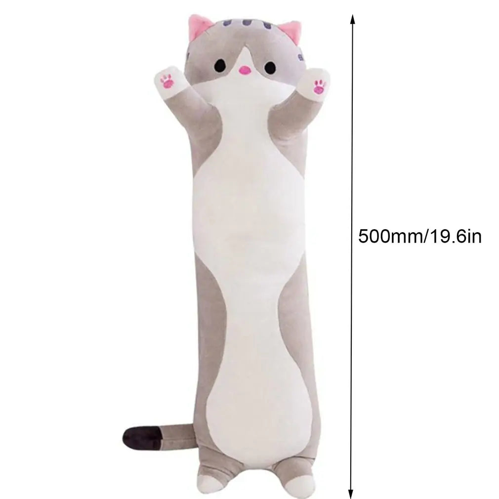 Cat Cuddly Toy Side Sleeper Pillow Children Plush Toy Cat Cushion Decorative Kitten Cute Plush Stuffed Toys Cute Gifts