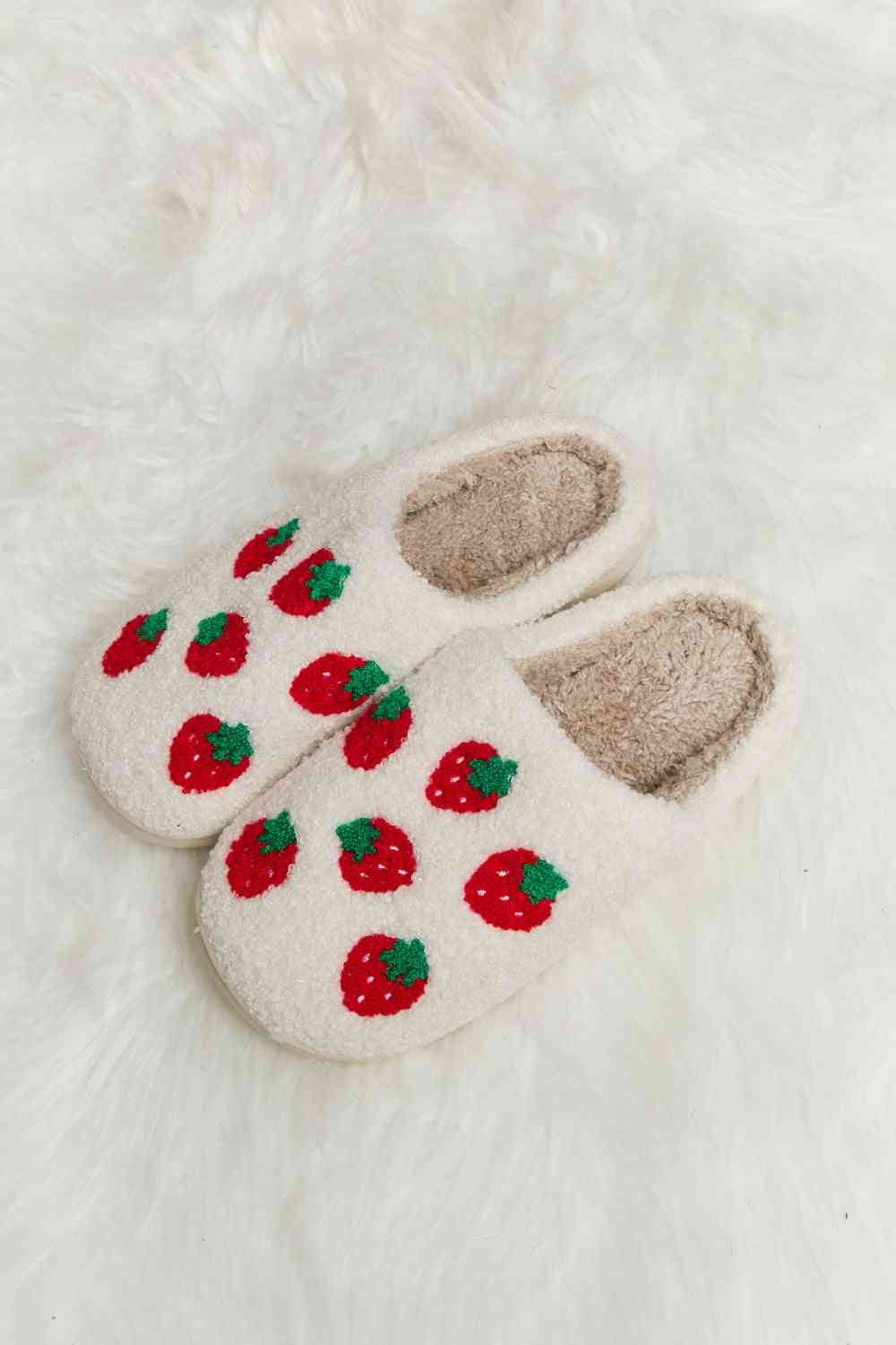 Pantuflas tipo chanclas de felpa con estampado Melody