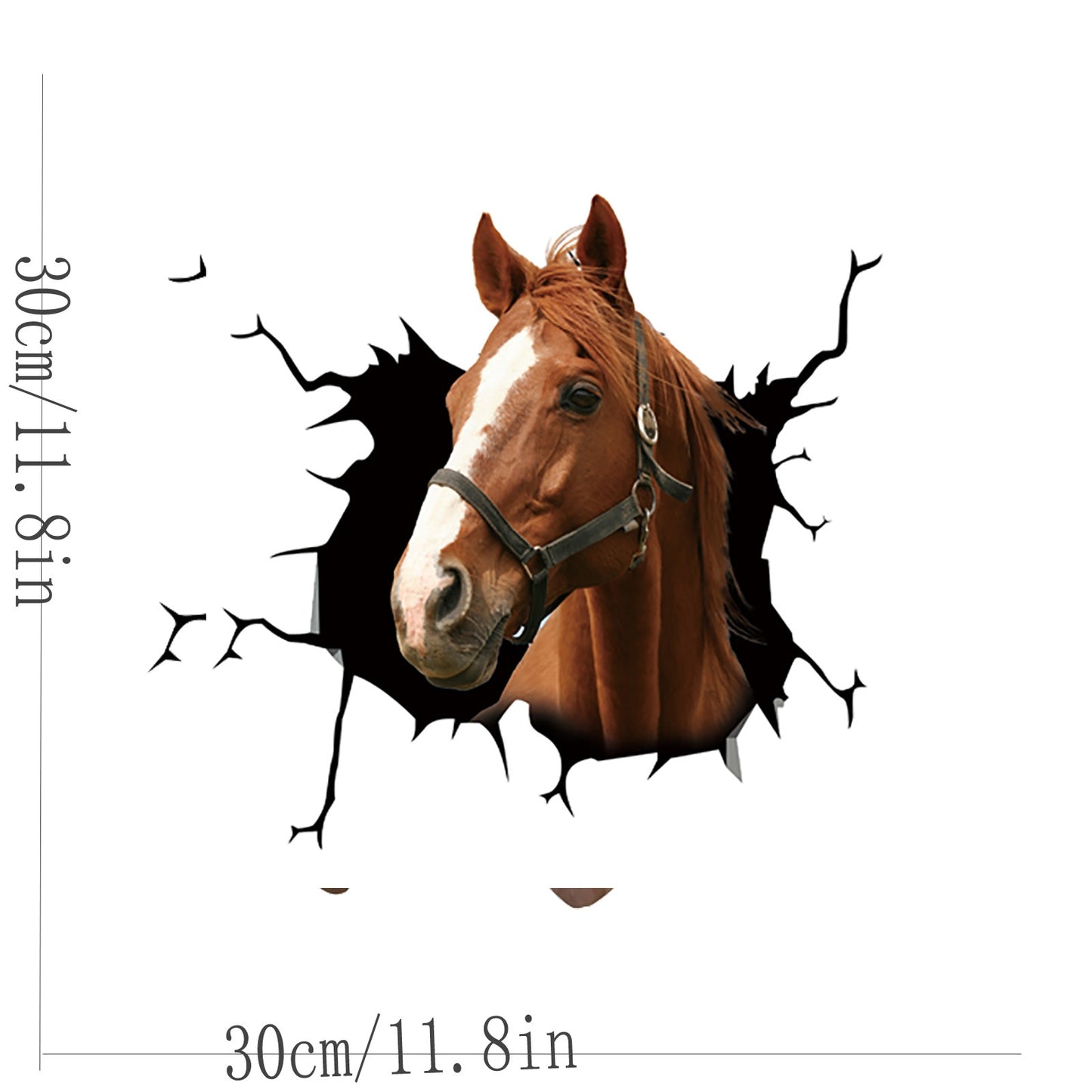 Etiqueta engomada estática del vidrio de la pasta de la ventana del coche del caballo del toro