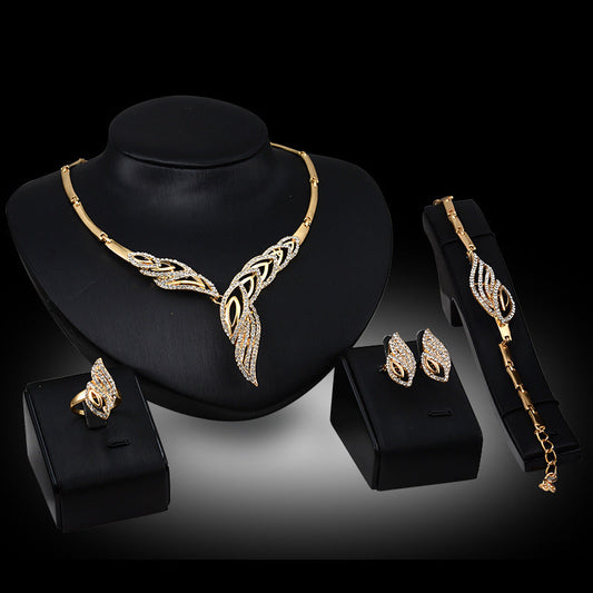 Conjuntos de joyería nupcial india de oro de estilo mixto
