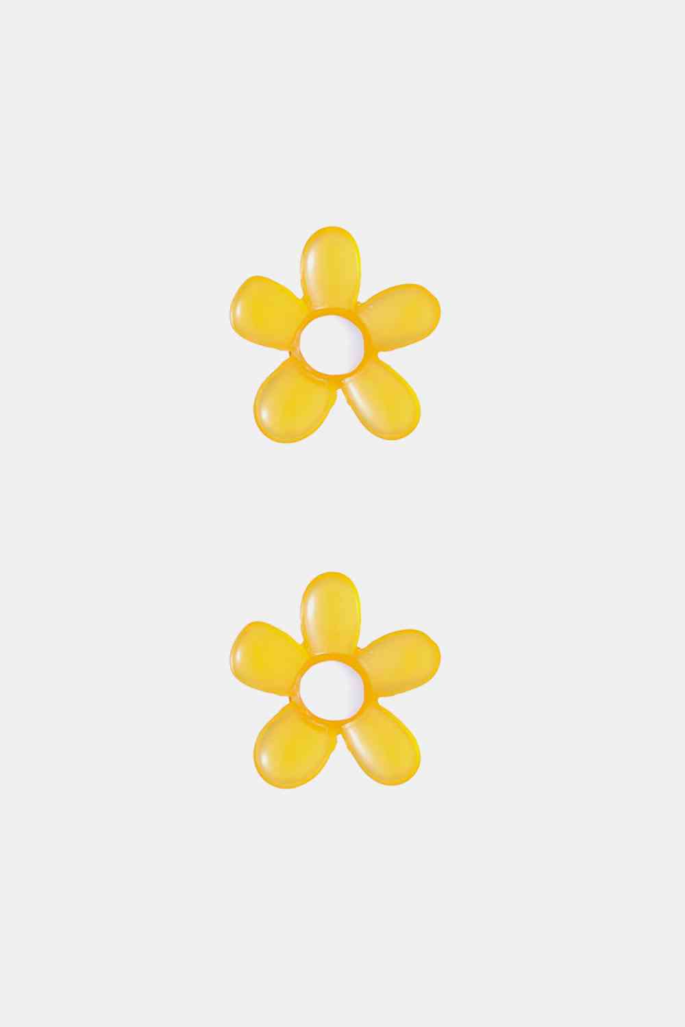 Flower Shape Resin Earrings