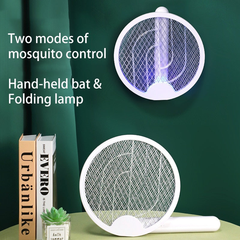 Lámpara antimosquitos eléctrica plegable 2 en 1