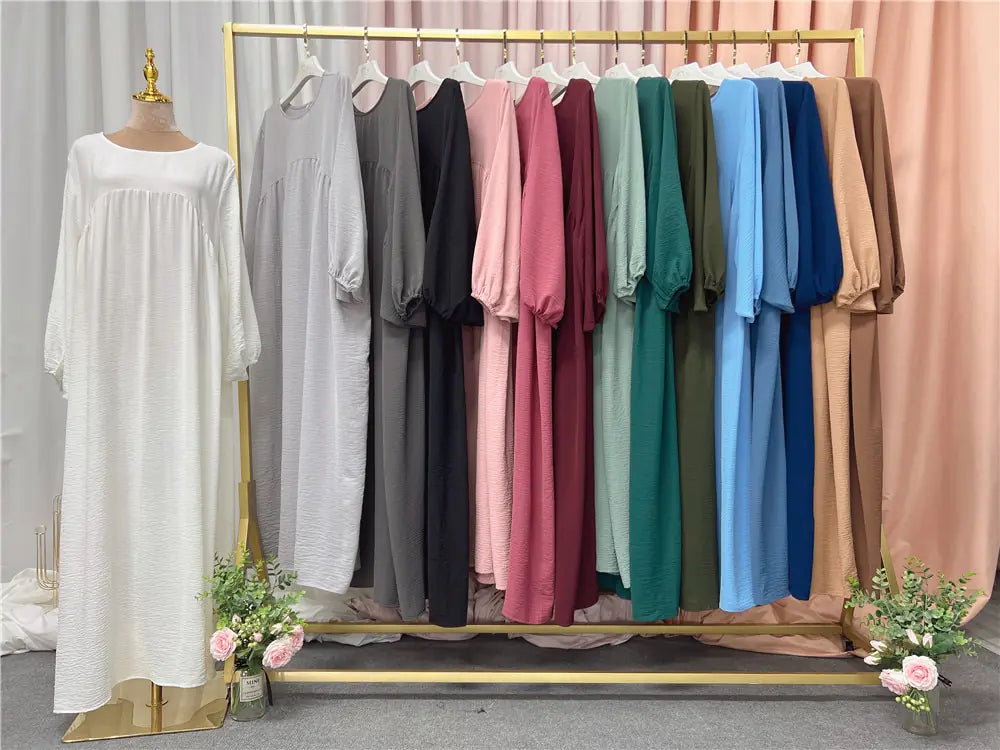 Abayas de color liso para mujer